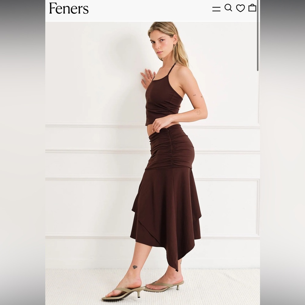Feners Gresca Skirt Chocolat (L) - Picture 4 of 6